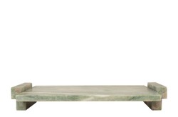 Casa Padrino Luxury Marble Tray Green 40 x 25 x H. 6 cm - Rectangular Tray with Rim made of High Quality Indian Green Onyx - Luxury Decorative Accessories Casa Padrino Luxury Marble Tray Green 40 x 25 x H. 6 cm - Rectangular Tray with Rim made of High Quality Indian Green Onyx - Luxury Decorative Accessories