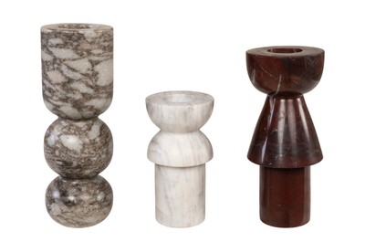 Casa Padrino Juego de 3 Portavelas de Mármol de Lujo Multicolor - Tres Portavelas Cilíndricos de Mármol de Alta Calidad H. 15 / 20,5 / 23,5 cm - Accesorios Decorativos de Lujo Casa Padrino Juego de 3 Portavelas de Mármol de Lujo Multicolor - Tres Portavelas Cilíndricos de Mármol de Alta Calidad H. 15 / 20,5 / 23,5 cm - Accesorios Decorativos de Lujo