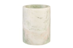 Casa Padrino Enfriador de Vino de Mármol de Lujo Verde Ø 14 x H. 18 cm - Enfriador de Botellas Macizo de Ónix Indian Green de Alta Calidad - Accesorios de Bar de Lujo