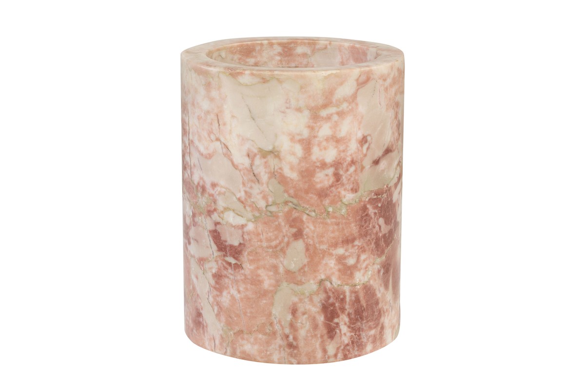 Casa Padrino Enfriador de Vino de Mármol de Lujo Rosa Ø 14 x H. 18 cm - Enfriador de Botellas Macizo de Mármol Rosalia Pink de Alta Calidad - Accesorios de Bar de Lujo Casa Padrino Enfriador de Vino de Mármol de Lujo Rosa Ø 14 x H. 18 cm - Enfriador de Botellas Macizo de Mármol Rosalia Pink de Alta Calidad - Accesorios de Bar de Lujo