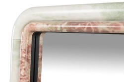 Casa Padrino Specchio da Parete in Marmo di Lusso Verde / Rosa 50 x 2,5 x H. 160 cm - Elegante Specchio Alto con Cornice in Marmo - Accessori Soggiorno di Lusso Casa Padrino Specchio da Parete in Marmo di Lusso Verde / Rosa 50 x 2,5 x H. 160 cm - Elegante Specchio Alto con Cornice in Marmo - Accessori Soggiorno di Lusso