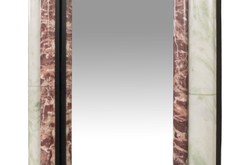 Casa Padrino Specchio da Parete in Marmo di Lusso Verde / Rosa 50 x 2,5 x H. 160 cm - Elegante Specchio Alto con Cornice in Marmo - Accessori Soggiorno di Lusso Casa Padrino Specchio da Parete in Marmo di Lusso Verde / Rosa 50 x 2,5 x H. 160 cm - Elegante Specchio Alto con Cornice in Marmo - Accessori Soggiorno di Lusso
