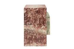 Casa Padrino Mesa Auxiliar de Mármol de Lujo Verde / Rosa 35 x 35 x H. 51 cm - Mesa Auxiliar en Forma de Bloque de Ónix Indian Green y Mármol Rosalia Pink de Alta Calidad - Muebles de Lujo Casa Padrino Mesa Auxiliar de Mármol de Lujo Verde / Rosa 35 x 35 x H. 51 cm - Mesa Auxiliar en Forma de Bloque de Ónix Indian Green y Mármol Rosalia Pink de Alta Calidad - Muebles de Lujo