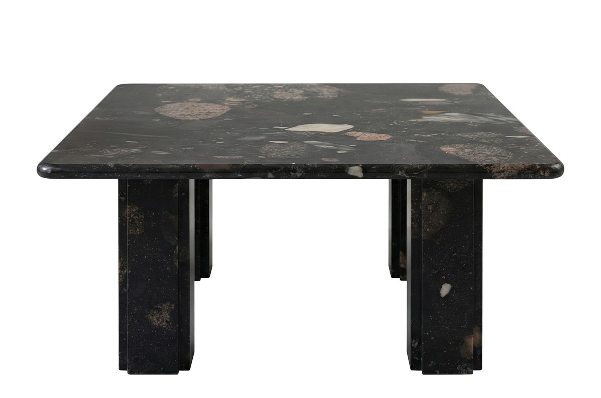 Casa Padrino Mesa de Centro de Mármol de Lujo Negro 70 x 70 x H. 33,5 cm - Mesa de Centro Cuadrada con Esquinas Redondeadas de Mármol Norvigo de Alta Calidad - Muebles de Lujo Casa Padrino Mesa de Centro de Mármol de Lujo Negro 70 x 70 x H. 33,5 cm - Mesa de Centro Cuadrada con Esquinas Redondeadas de Mármol Norvigo de Alta Calidad - Muebles de Lujo