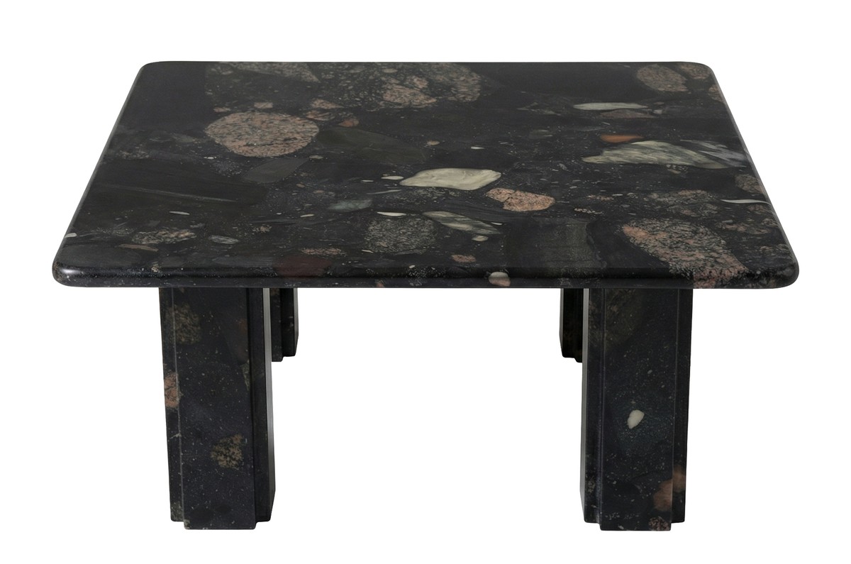 Casa Padrino Mesa de Centro de Mármol de Lujo Negro 70 x 70 x H. 33,5 cm - Mesa de Centro Cuadrada con Esquinas Redondeadas de Mármol Norvigo de Alta Calidad - Muebles de Lujo Casa Padrino Mesa de Centro de Mármol de Lujo Negro 70 x 70 x H. 33,5 cm - Mesa de Centro Cuadrada con Esquinas Redondeadas de Mármol Norvigo de Alta Calidad - Muebles de Lujo