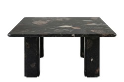 Casa Padrino Mesa de Centro de Mármol de Lujo Negro 70 x 70 x H. 33,5 cm - Mesa de Centro Cuadrada con Esquinas Redondeadas de Mármol Norvigo de Alta Calidad - Muebles de Lujo Casa Padrino Mesa de Centro de Mármol de Lujo Negro 70 x 70 x H. 33,5 cm - Mesa de Centro Cuadrada con Esquinas Redondeadas de Mármol Norvigo de Alta Calidad - Muebles de Lujo
