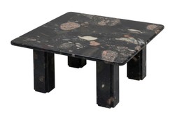Casa Padrino Mesa de Centro de Mármol de Lujo Negro 70 x 70 x H. 33,5 cm - Mesa de Centro Cuadrada con Esquinas Redondeadas de Mármol Norvigo de Alta Calidad - Muebles de Lujo Casa Padrino Mesa de Centro de Mármol de Lujo Negro 70 x 70 x H. 33,5 cm - Mesa de Centro Cuadrada con Esquinas Redondeadas de Mármol Norvigo de Alta Calidad - Muebles de Lujo