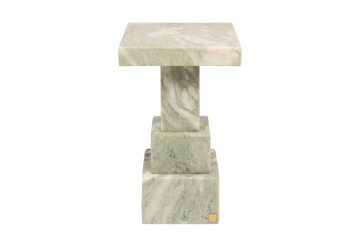 Casa Padrino Mesa Auxiliar de Mármol de Lujo Verde 30,5 x 30,5 x H. 48,5 cm - Mesa Auxiliar de Pedestal Maciza de Ónix Indian Green de Alta Calidad - Muebles de Lujo Casa Padrino Mesa Auxiliar de Mármol de Lujo Verde 30,5 x 30,5 x H. 48,5 cm - Mesa Auxiliar de Pedestal Maciza de Ónix Indian Green de Alta Calidad - Muebles de Lujo
