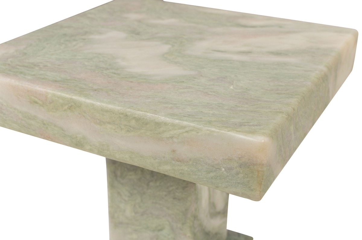 Casa Padrino Mesa Auxiliar de Mármol de Lujo Verde 30,5 x 30,5 x H. 48,5 cm - Mesa Auxiliar de Pedestal Maciza de Ónix Indian Green de Alta Calidad - Muebles de Lujo Casa Padrino Mesa Auxiliar de Mármol de Lujo Verde 30,5 x 30,5 x H. 48,5 cm - Mesa Auxiliar de Pedestal Maciza de Ónix Indian Green de Alta Calidad - Muebles de Lujo