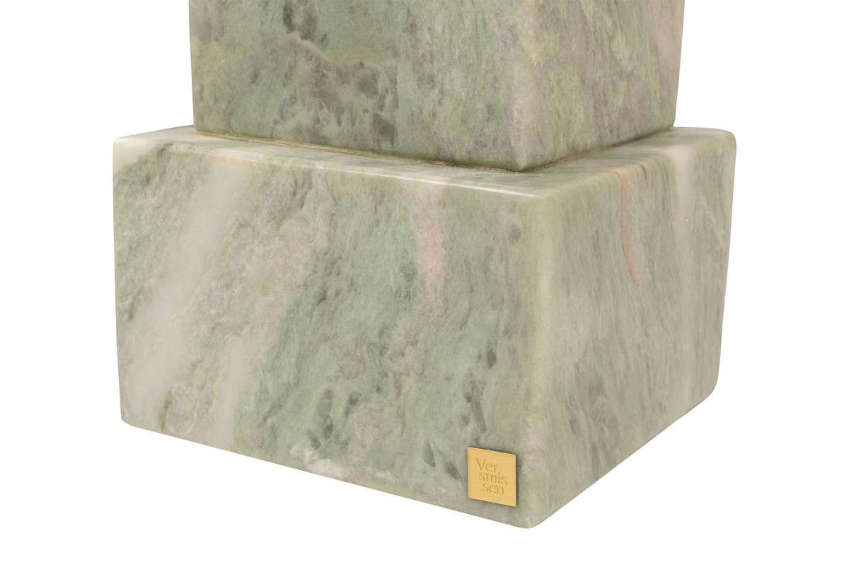Casa Padrino Mesa Auxiliar de Mármol de Lujo Verde 30,5 x 30,5 x H. 48,5 cm - Mesa Auxiliar de Pedestal Maciza de Ónix Indian Green de Alta Calidad - Muebles de Lujo Casa Padrino Mesa Auxiliar de Mármol de Lujo Verde 30,5 x 30,5 x H. 48,5 cm - Mesa Auxiliar de Pedestal Maciza de Ónix Indian Green de Alta Calidad - Muebles de Lujo