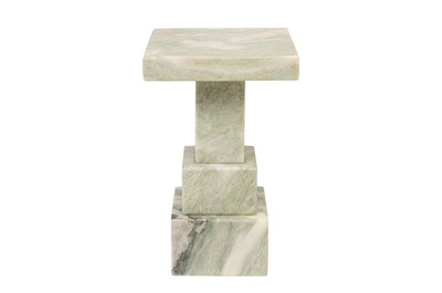 Casa Padrino Mesa Auxiliar de Mármol de Lujo Verde 30,5 x 30,5 x H. 48,5 cm - Mesa Auxiliar de Pedestal Maciza de Ónix Indian Green de Alta Calidad - Muebles de Lujo Casa Padrino Mesa Auxiliar de Mármol de Lujo Verde 30,5 x 30,5 x H. 48,5 cm - Mesa Auxiliar de Pedestal Maciza de Ónix Indian Green de Alta Calidad - Muebles de Lujo