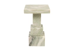 Casa Padrino Mesa Auxiliar de Mármol de Lujo Verde 30,5 x 30,5 x H. 48,5 cm - Mesa Auxiliar de Pedestal Maciza de Ónix Indian Green de Alta Calidad - Muebles de Lujo Casa Padrino Mesa Auxiliar de Mármol de Lujo Verde 30,5 x 30,5 x H. 48,5 cm - Mesa Auxiliar de Pedestal Maciza de Ónix Indian Green de Alta Calidad - Muebles de Lujo