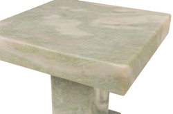 Casa Padrino Mesa Auxiliar de Mármol de Lujo Verde 30,5 x 30,5 x H. 48,5 cm - Mesa Auxiliar de Pedestal Maciza de Ónix Indian Green de Alta Calidad - Muebles de Lujo Casa Padrino Mesa Auxiliar de Mármol de Lujo Verde 30,5 x 30,5 x H. 48,5 cm - Mesa Auxiliar de Pedestal Maciza de Ónix Indian Green de Alta Calidad - Muebles de Lujo