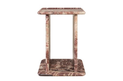 Casa Padrino Mesa Auxiliar de Mármol de Lujo Rosa 30,5 x 23 x H. 41,5 cm - Mesa Auxiliar Esbelta de Mármol Rosalia Pink de Alta Calidad - Muebles de Lujo Casa Padrino Mesa Auxiliar de Mármol de Lujo Rosa 30,5 x 23 x H. 41,5 cm - Mesa Auxiliar Esbelta de Mármol Rosalia Pink de Alta Calidad - Muebles de Lujo