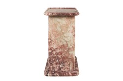 Casa Padrino Mesa Auxiliar de Mármol de Lujo Rosa 30,5 x 23 x H. 41,5 cm - Mesa Auxiliar Esbelta de Mármol Rosalia Pink de Alta Calidad - Muebles de Lujo Casa Padrino Mesa Auxiliar de Mármol de Lujo Rosa 30,5 x 23 x H. 41,5 cm - Mesa Auxiliar Esbelta de Mármol Rosalia Pink de Alta Calidad - Muebles de Lujo