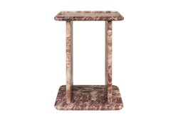 Casa Padrino Mesa Auxiliar de Mármol de Lujo Rosa 30,5 x 23 x H. 41,5 cm - Mesa Auxiliar Esbelta de Mármol Rosalia Pink de Alta Calidad - Muebles de Lujo Casa Padrino Mesa Auxiliar de Mármol de Lujo Rosa 30,5 x 23 x H. 41,5 cm - Mesa Auxiliar Esbelta de Mármol Rosalia Pink de Alta Calidad - Muebles de Lujo