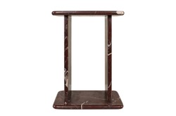 Casa Padrino Mesa Auxiliar de Mármol de Lujo Rojo Vino 30,5 x 23 x H. 41,5 cm - Mesa Auxiliar Esbelta de Mármol Rosso Levanto de Alta Calidad - Muebles de Lujo Casa Padrino Mesa Auxiliar de Mármol de Lujo Rojo Vino 30,5 x 23 x H. 41,5 cm - Mesa Auxiliar Esbelta de Mármol Rosso Levanto de Alta Calidad - Muebles de Lujo