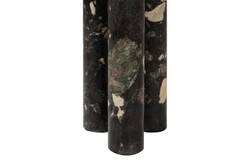 Casa Padrino Luxury Marble Side Table Black 30.5 x 30.5 x H. 43 cm - Slender Side Table made of High Quality Norvigo Marble - Luxury Furniture