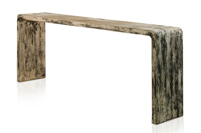 Casa Padrino Luxury Console Table Natural 215 x 40 x H. 80 cm - Console Table made of Recycled Elm Wood - Luxury Furniture Casa Padrino Luxury Console Table Natural 215 x 40 x H. 80 cm - Console Table made of Recycled Elm Wood - Luxury Furniture