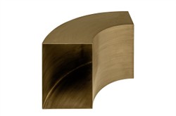 Casa Padrino Table d'Appoint de Luxe Bronze 85 x 38 x H. 40 cm - Élément de Table Sculptural Incurvé en Acier Aspect Bronze, Utilisable aussi comme Banc de Présentation Bas - Meubles de Luxe