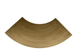 Casa Padrino Table d'Appoint de Luxe Bronze 85 x 38 x H. 40 cm - Élément de Table Sculptural Incurvé en Acier Aspect Bronze, Utilisable aussi comme Banc de Présentation Bas - Meubles de Luxe