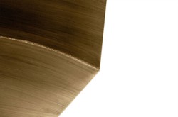 Casa Padrino Table d'Appoint de Luxe Bronze 85 x 38 x H. 40 cm - Élément de Table Sculptural Incurvé en Acier Aspect Bronze, Utilisable aussi comme Banc de Présentation Bas - Meubles de Luxe