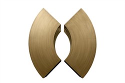 Casa Padrino Table d'Appoint de Luxe Bronze 85 x 38 x H. 40 cm - Élément de Table Sculptural Incurvé en Acier Aspect Bronze, Utilisable aussi comme Banc de Présentation Bas - Meubles de Luxe