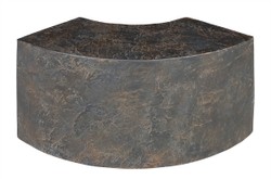 Casa Padrino Table d'Appoint de Luxe Marron 85 x 38 x H. 40,5 cm - Élément de Table Sculptural Incurvé en Béton Fibré Aspect Ardoise - Meubles de Luxe Casa Padrino Table d'Appoint de Luxe Marron 85 x 38 x H. 40,5 cm - Élément de Table Sculptural Incurvé en Béton Fibré Aspect Ardoise - Meubles de Luxe