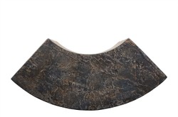 Casa Padrino Table d'Appoint de Luxe Marron 85 x 38 x H. 40,5 cm - Élément de Table Sculptural Incurvé en Béton Fibré Aspect Ardoise - Meubles de Luxe Casa Padrino Table d'Appoint de Luxe Marron 85 x 38 x H. 40,5 cm - Élément de Table Sculptural Incurvé en Béton Fibré Aspect Ardoise - Meubles de Luxe