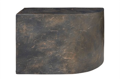 Casa Padrino Table d'Appoint de Luxe Marron 60 x 30 x H. 40,5 cm - Élément de Table Sculptural Droit en Béton Fibré Aspect Ardoise - Meubles de Luxe Casa Padrino Table d'Appoint de Luxe Marron 60 x 30 x H. 40,5 cm - Élément de Table Sculptural Droit en Béton Fibré Aspect Ardoise - Meubles de Luxe