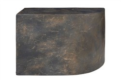 Casa Padrino Table d'Appoint de Luxe Marron 60 x 30 x H. 40,5 cm - Élément de Table Sculptural Droit en Béton Fibré Aspect Ardoise - Meubles de Luxe Casa Padrino Table d'Appoint de Luxe Marron 60 x 30 x H. 40,5 cm - Élément de Table Sculptural Droit en Béton Fibré Aspect Ardoise - Meubles de Luxe