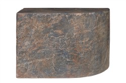 Casa Padrino Table d'Appoint de Luxe Marron 60 x 30 x H. 40,5 cm - Élément de Table Sculptural Droit en Béton Fibré Aspect Ardoise - Meubles de Luxe Casa Padrino Table d'Appoint de Luxe Marron 60 x 30 x H. 40,5 cm - Élément de Table Sculptural Droit en Béton Fibré Aspect Ardoise - Meubles de Luxe