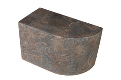 Casa Padrino Table d'Appoint de Luxe Marron 60 x 30 x H. 40,5 cm - Élément de Table Sculptural Droit en Béton Fibré Aspect Ardoise - Meubles de Luxe Casa Padrino Table d'Appoint de Luxe Marron 60 x 30 x H. 40,5 cm - Élément de Table Sculptural Droit en Béton Fibré Aspect Ardoise - Meubles de Luxe