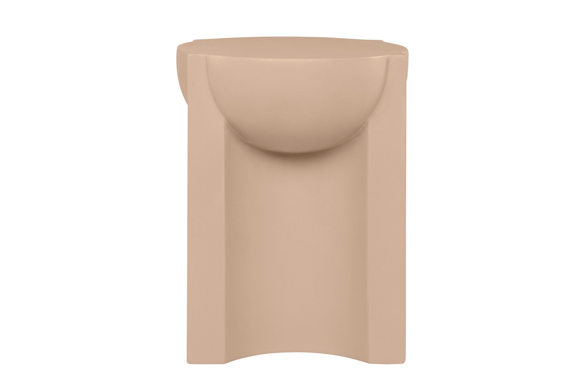 Casa Padrino Mesa Auxiliar / Taburete de Lujo Terracota 36 x 47 x H. 46,5 cm - Mesa Auxiliar Escultural de Fibrocemento, Utilizable también como Taburete - Muebles de Lujo Casa Padrino Mesa Auxiliar / Taburete de Lujo Terracota 36 x 47 x H. 46,5 cm - Mesa Auxiliar Escultural de Fibrocemento, Utilizable también como Taburete - Muebles de Lujo
