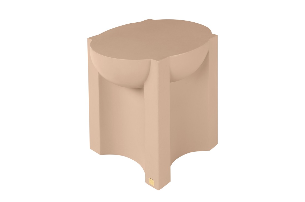 Casa Padrino Mesa Auxiliar / Taburete de Lujo Terracota 36 x 47 x H. 46,5 cm - Mesa Auxiliar Escultural de Fibrocemento, Utilizable también como Taburete - Muebles de Lujo Casa Padrino Mesa Auxiliar / Taburete de Lujo Terracota 36 x 47 x H. 46,5 cm - Mesa Auxiliar Escultural de Fibrocemento, Utilizable también como Taburete - Muebles de Lujo