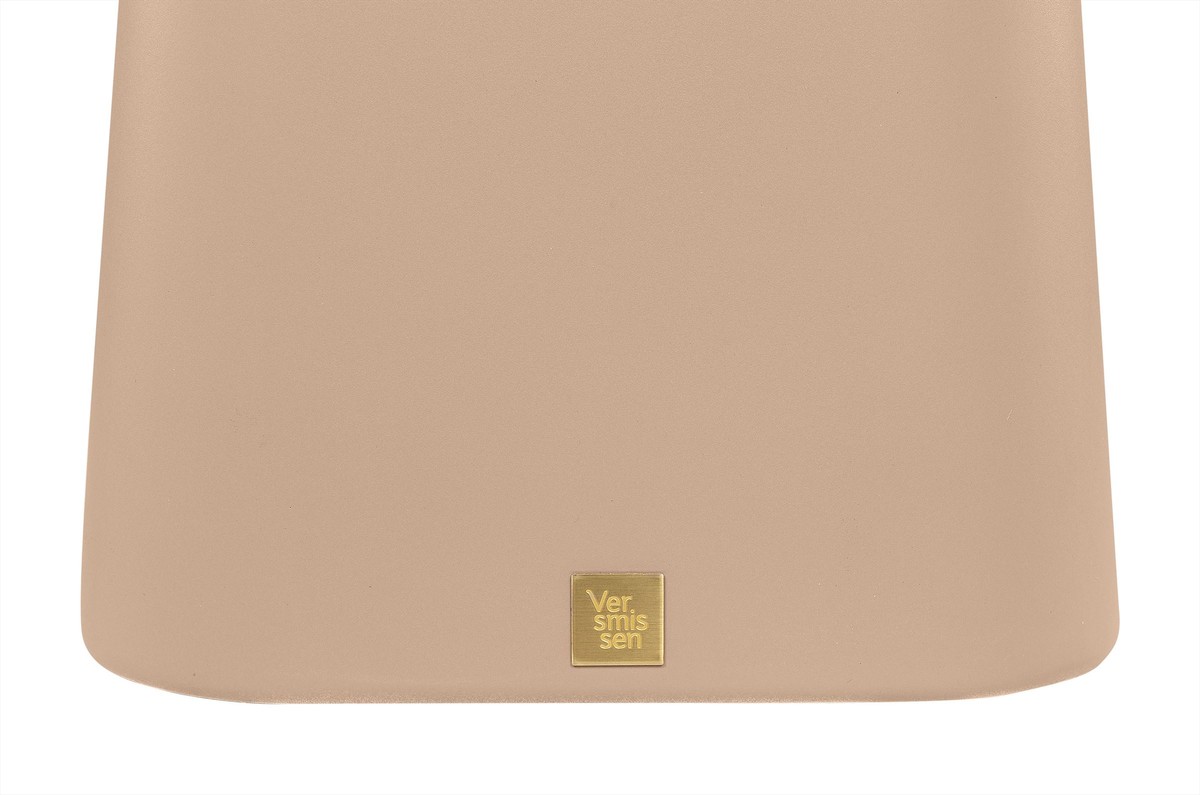 Casa Padrino Mesa Auxiliar de Lujo Terracota 40 x 40 x H. 60 cm - Mesa Auxiliar de Fibrocemento con Formas Apiladas en Equilibrio - Muebles de Lujo Casa Padrino Mesa Auxiliar de Lujo Terracota 40 x 40 x H. 60 cm - Mesa Auxiliar de Fibrocemento con Formas Apiladas en Equilibrio - Muebles de Lujo