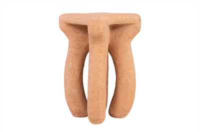 Casa Padrino Table d'Appoint / Tabouret de Luxe Terracotta 38 x 38 x H. 50 cm - Table d'Appoint aux Formes Organiques en Fibre de Verre, Utilisable aussi comme Tabouret - Meubles de Luxe Casa Padrino Table d'Appoint / Tabouret de Luxe Terracotta 38 x 38 x H. 50 cm - Table d'Appoint aux Formes Organiques en Fibre de Verre, Utilisable aussi comme Tabouret - Meubles de Luxe