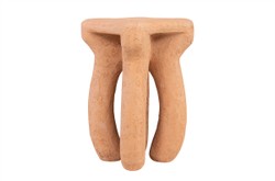 Casa Padrino Mesa Auxiliar / Taburete de Lujo Terracota 38 x 38 x H. 50 cm - Mesa Auxiliar de Formas Orgánicas de Fibra de Vidrio, Utilizable también como Taburete - Muebles de Lujo Casa Padrino Mesa Auxiliar / Taburete de Lujo Terracota 38 x 38 x H. 50 cm - Mesa Auxiliar de Formas Orgánicas de Fibra de Vidrio, Utilizable también como Taburete - Muebles de Lujo
