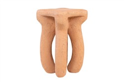 Casa Padrino Mesa Auxiliar / Taburete de Lujo Terracota 38 x 38 x H. 50 cm - Mesa Auxiliar de Formas Orgánicas de Fibra de Vidrio, Utilizable también como Taburete - Muebles de Lujo Casa Padrino Mesa Auxiliar / Taburete de Lujo Terracota 38 x 38 x H. 50 cm - Mesa Auxiliar de Formas Orgánicas de Fibra de Vidrio, Utilizable también como Taburete - Muebles de Lujo