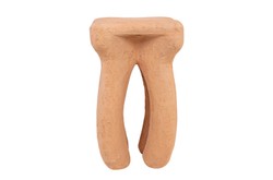 Casa Padrino Mesa Auxiliar / Taburete de Lujo Terracota 38 x 38 x H. 50 cm - Mesa Auxiliar de Formas Orgánicas de Fibra de Vidrio, Utilizable también como Taburete - Muebles de Lujo Casa Padrino Mesa Auxiliar / Taburete de Lujo Terracota 38 x 38 x H. 50 cm - Mesa Auxiliar de Formas Orgánicas de Fibra de Vidrio, Utilizable también como Taburete - Muebles de Lujo