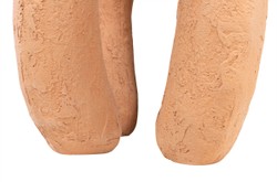 Casa Padrino Mesa Auxiliar / Taburete de Lujo Terracota 38 x 38 x H. 50 cm - Mesa Auxiliar de Formas Orgánicas de Fibra de Vidrio, Utilizable también como Taburete - Muebles de Lujo Casa Padrino Mesa Auxiliar / Taburete de Lujo Terracota 38 x 38 x H. 50 cm - Mesa Auxiliar de Formas Orgánicas de Fibra de Vidrio, Utilizable también como Taburete - Muebles de Lujo