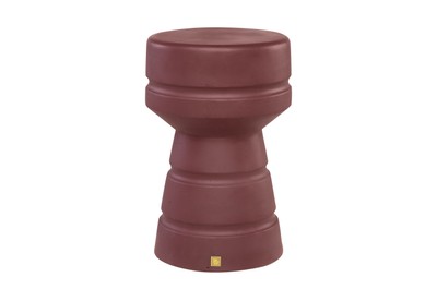 Casa Padrino Table d'Appoint / Tabouret de Luxe Bordeaux Ø 30,5 x H. 48 cm - Table d'Appoint en Béton Fibré en Forme de Pion d'Échecs, Utilisable aussi comme Tabouret - Meubles de Luxe Casa Padrino Table d'Appoint / Tabouret de Luxe Bordeaux Ø 30,5 x H. 48 cm - Table d'Appoint en Béton Fibré en Forme de Pion d'Échecs, Utilisable aussi comme Tabouret - Meubles de Luxe
