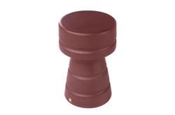 Casa Padrino Mesa Auxiliar / Taburete de Lujo Burdeos Ø 30,5 x H. 48 cm - Mesa Auxiliar de Fibrocemento en Forma de Peón de Ajedrez, Utilizable también como Taburete - Muebles de Lujo Casa Padrino Mesa Auxiliar / Taburete de Lujo Burdeos Ø 30,5 x H. 48 cm - Mesa Auxiliar de Fibrocemento en Forma de Peón de Ajedrez, Utilizable también como Taburete - Muebles de Lujo