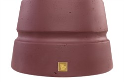 Casa Padrino Mesa Auxiliar / Taburete de Lujo Burdeos Ø 30,5 x H. 48 cm - Mesa Auxiliar de Fibrocemento en Forma de Peón de Ajedrez, Utilizable también como Taburete - Muebles de Lujo Casa Padrino Mesa Auxiliar / Taburete de Lujo Burdeos Ø 30,5 x H. 48 cm - Mesa Auxiliar de Fibrocemento en Forma de Peón de Ajedrez, Utilizable también como Taburete - Muebles de Lujo