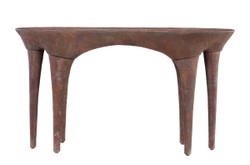 Casa Padrino Consola de Lujo Color Cobre 140 x 42 x H. 82 cm - Mesa Consola Escultural con Aspecto de Cobre Envejecido - Muebles de Lujo Casa Padrino Consola de Lujo Color Cobre 140 x 42 x H. 82 cm - Mesa Consola Escultural con Aspecto de Cobre Envejecido - Muebles de Lujo