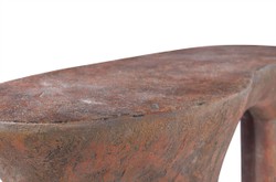 Casa Padrino Consola de Lujo Color Cobre 140 x 42 x H. 82 cm - Mesa Consola Escultural con Aspecto de Cobre Envejecido - Muebles de Lujo Casa Padrino Consola de Lujo Color Cobre 140 x 42 x H. 82 cm - Mesa Consola Escultural con Aspecto de Cobre Envejecido - Muebles de Lujo