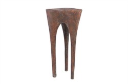 Casa Padrino Luxus Beistelltisch Kupferfarben 40 x 39 x H. 80 cm - Hoher skulpturaler Design Tisch in Alt-Kupfer Optik - Luxus Möbel Casa Padrino Luxus Beistelltisch Kupferfarben 40 x 39 x H. 80 cm - Hoher skulpturaler Design Tisch in Alt-Kupfer Optik - Luxus Möbel