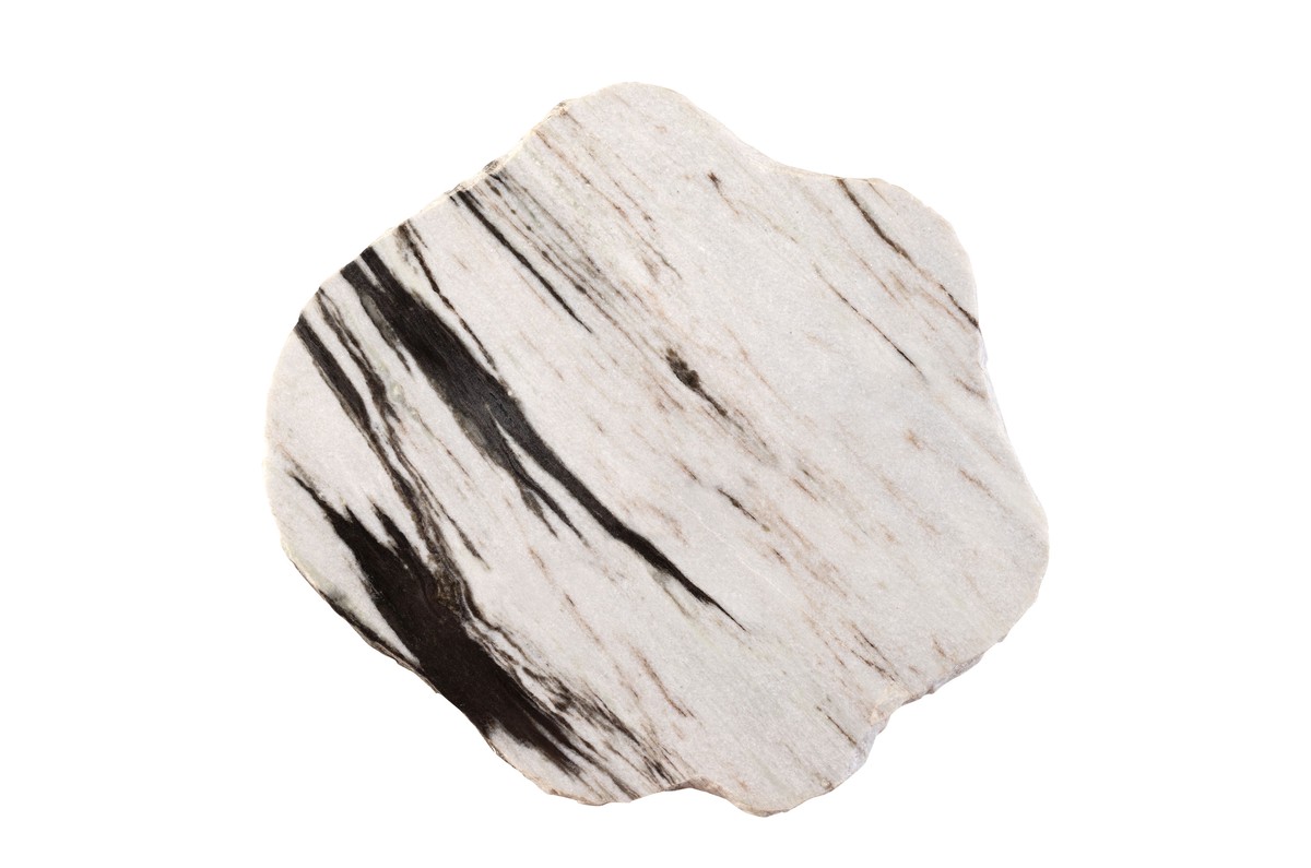 Casa Padrino Tavolino in Marmo di Lusso Bianco / Nero 45 x 40 x H. 33 cm - Tavolino Basso a Forma di Roccia in Pregiato Marmo Panda White - Mobili di Lusso Casa Padrino Tavolino in Marmo di Lusso Bianco / Nero 45 x 40 x H. 33 cm - Tavolino Basso a Forma di Roccia in Pregiato Marmo Panda White - Mobili di Lusso