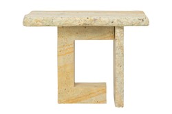 Casa Padrino Table d'Appoint de Luxe Vert 76 x 30 x H. 55 cm - Table d'Appoint Sculpturale en Grès Vert - Meubles de Luxe