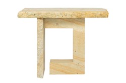 Casa Padrino Table d'Appoint de Luxe Vert 76 x 30 x H. 55 cm - Table d'Appoint Sculpturale en Grès Vert - Meubles de Luxe